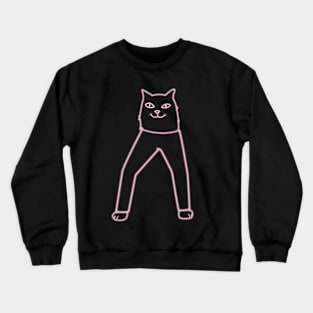 Neon Cat Crewneck Sweatshirt